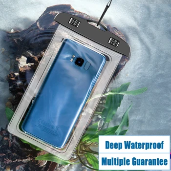 Водонепроницаемый чехол для телефона, интеллектуальный сенсорный экран, водонепроницаемая крышка для мобильного телефона, прозрачная водонепроницаемая сумка из ПВХ