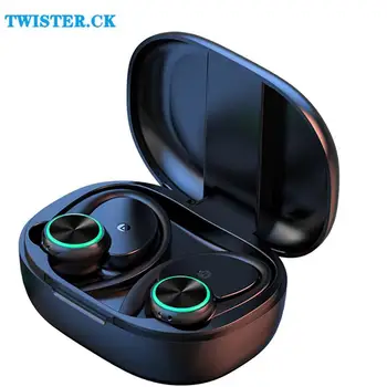 R201 Bluetooth-совместимая гарнитура, Цифровой дисплей, стереофонический музыкальный наушник Hifi, ушной крючок, деловые Спортивные наушники с шумоподавлением.