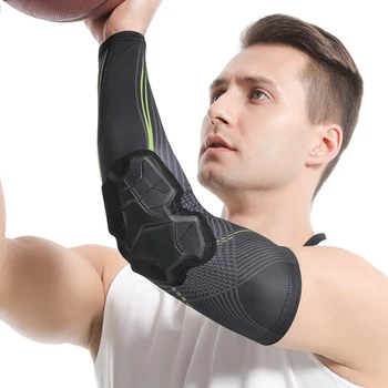 1шт Мягкий рукав для рук, защита для локтя, спортивный противоударный налокотник, наколенник, противоскользящий для уличного баскетбола, футбола, велосипеда