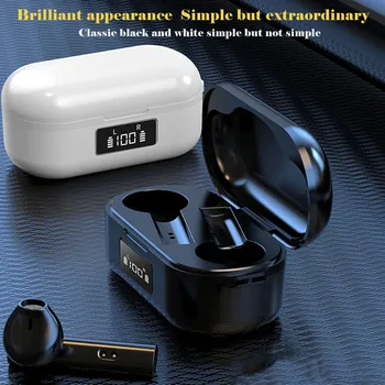 Стереонаушники Bluetooth 5.0 Mini Headphone Беспроводная зарядка с гарнитурой, совместимая с адаптером для наушников Iphone 11