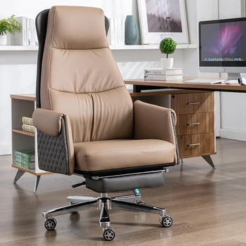 Индивидуальное кресло с откидывающейся спинкой, Поворотное Дизайнерское Напольное кресло на колесиках, Роскошное Офисное кресло для руководителей, Silla Gamer Furniture MQ50BG