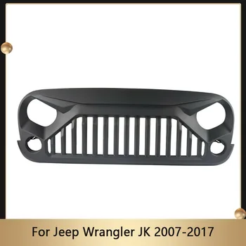 Автомобильные аксессуары Модифицированная гоночная решетка радиатора, подходящая для Jeep Wrangler JK 2007-2017, решетки переднего бампера, крышка маски