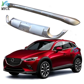 Защита переднего и заднего бампера из нержавеющей стали 2017 года, противоскользящая перекладина для Mazda CX-3 CX 3 2016-2018