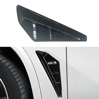 ABS Глянцевый черный автомобиль Переднее крыло Боковая вентиляционная решетка Замена отделки для BMW X5 G05 X5M F95 2019up