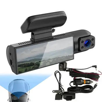 Фронтальная камера для приборной панели грузовика, камера спереди и сзади, внутренняя камера автомобиля с функцией обнаружения движения и записи для большинства автомобилей