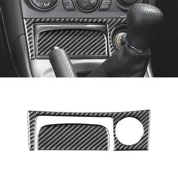 Для Toyota Celica 2000-2005 Центральное управление из мягкого углеродного волокна, панель прикуривателя, Накладка, Наклейка, Аксессуары