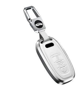 Чехол для Ключей Автомобиля Из Оцинкованного сплава для AUDI A4 A5 A6 B6 B7 B8 A7 A8 Q5 Q7 R8 TT S5 S6 S7 S8 SQ5 2009-2015