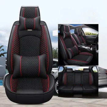 Высокое качество! Полный комплект чехлов для автомобильных сидений KIA Seltos 2023-2019 удобная дышащая прочная эко-подушка для сиденья, бесплатная доставка