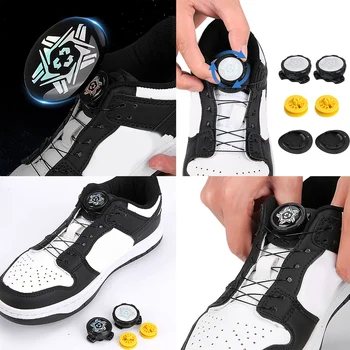 Высококачественные шнурки для обуви с вращающейся автоматической пряжкой, Шнурки с вращающейся пряжкой, Устройство для фиксации Туго-свободно поворачивающейся кнопки
