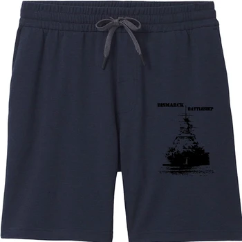 Мужские шорты из 100% хлопка cool for men Bismarck Battleship cool for Men с принтом summer cool С графическим принтом cool